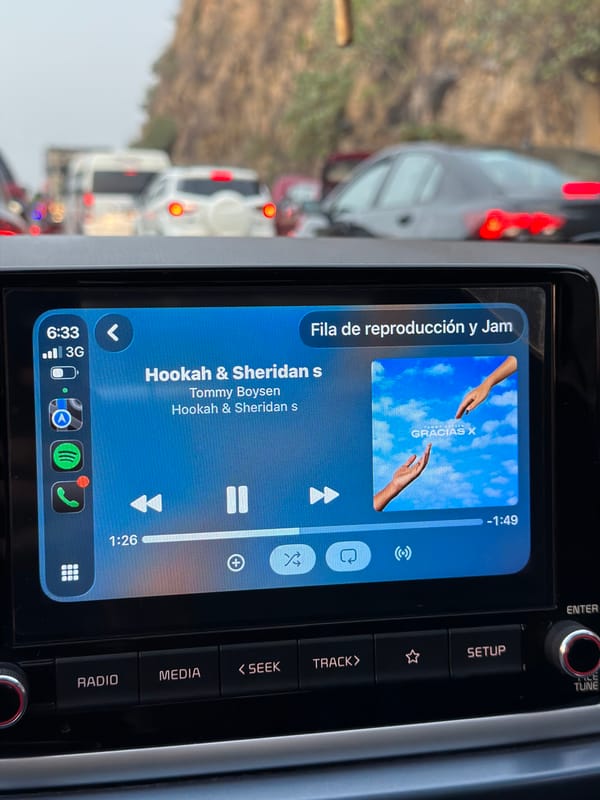 Car audio system plays Tommy Boysen track in Mexico