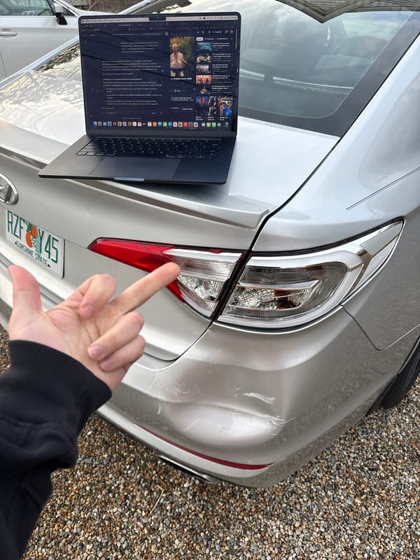 Vehicle damage documented in Provincetown parking area