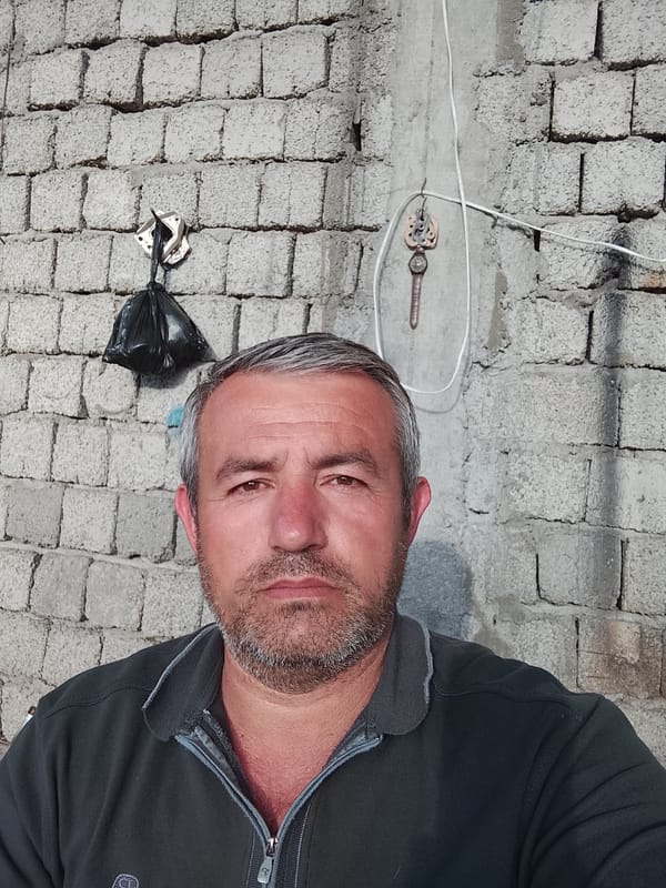 Man and truck spotted in Uzbekistan village