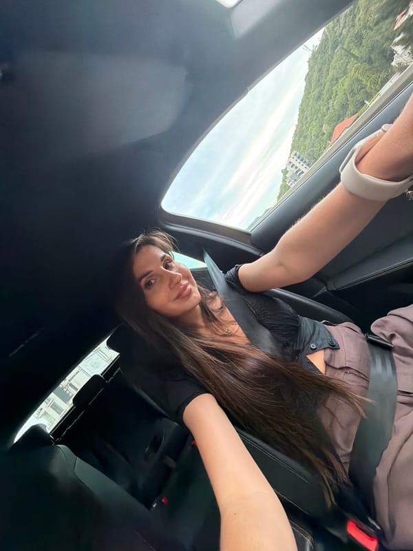 Afternoon drive captured on Montenegro highway near Boreti