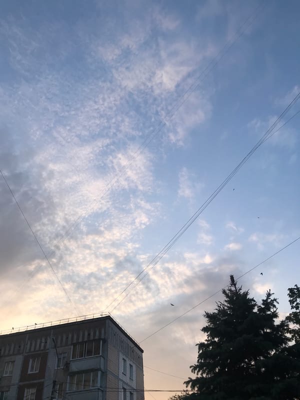 Witness documents dramatic sunset sky transitions across Ternopil, Ukraine