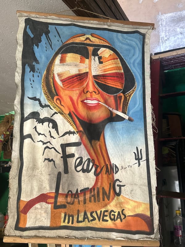 Eclectic art collection documented in Russian home