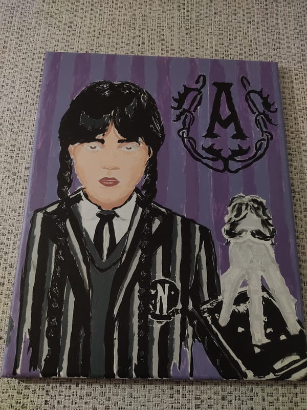 Fan art canvas paintings spotted in central Ukraine
