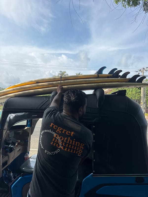 Surfing activities documented in Kathaluwa, Sri Lanka