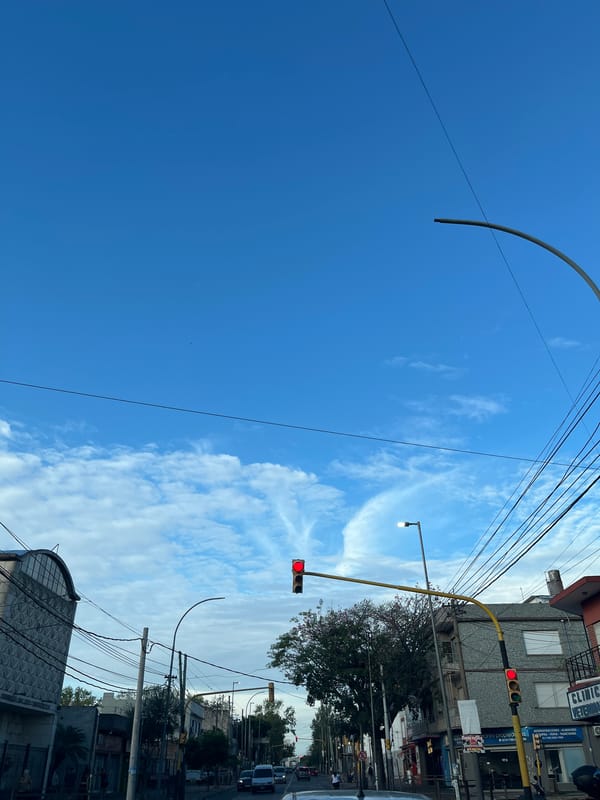 Street view captured in Berazategui shows urban infrastructure