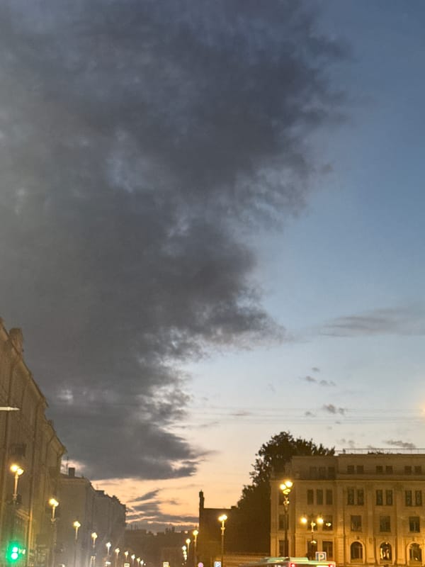 Dusk on Nevsky Prospekt, Saint Petersburg's streets come alive