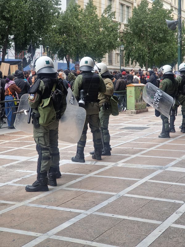 May Day demonstration met by riot police in Athens
