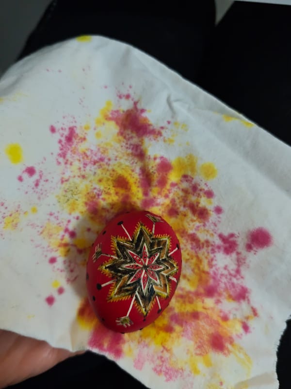 Ukrainian artist creates traditional pysanka Easter eggs in Vinnytsia