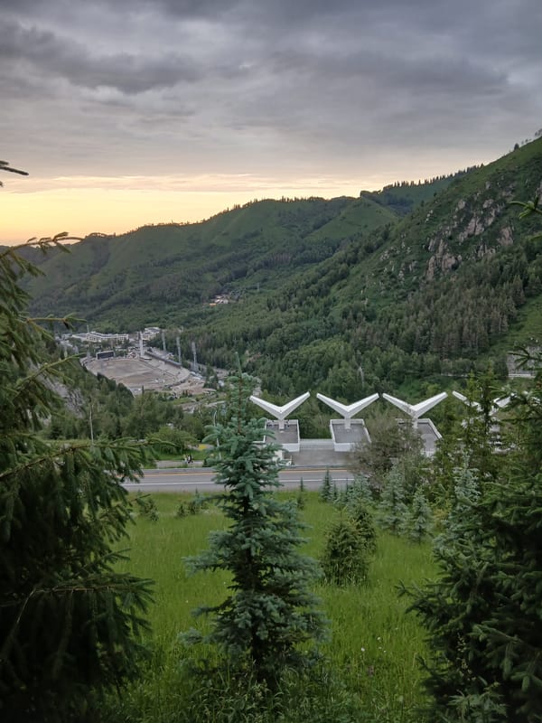 Afternoon exploring Medeo and Almaty's mountain recreation zone