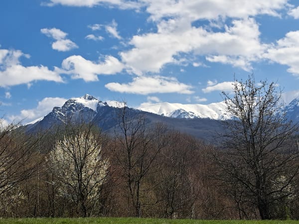 Spring mountain views documented in Apriltsi, Bulgaria