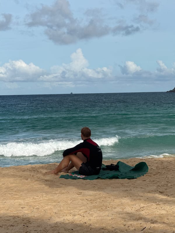 Early morning beach activity and errands in Rawai, Phuket