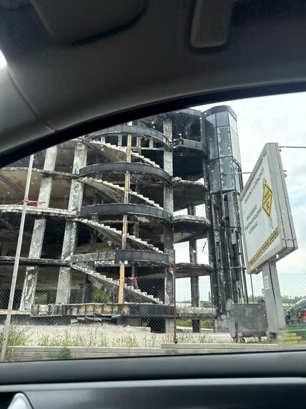 Vehicle dashcam captures document damaged infrastructure in Varna