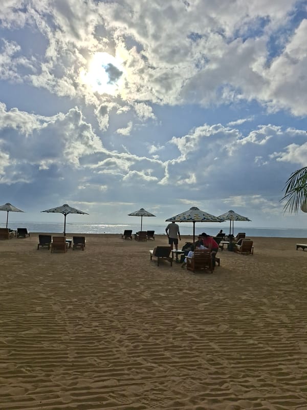 Witness documents beachfront scenes in Denpasar, Indonesia