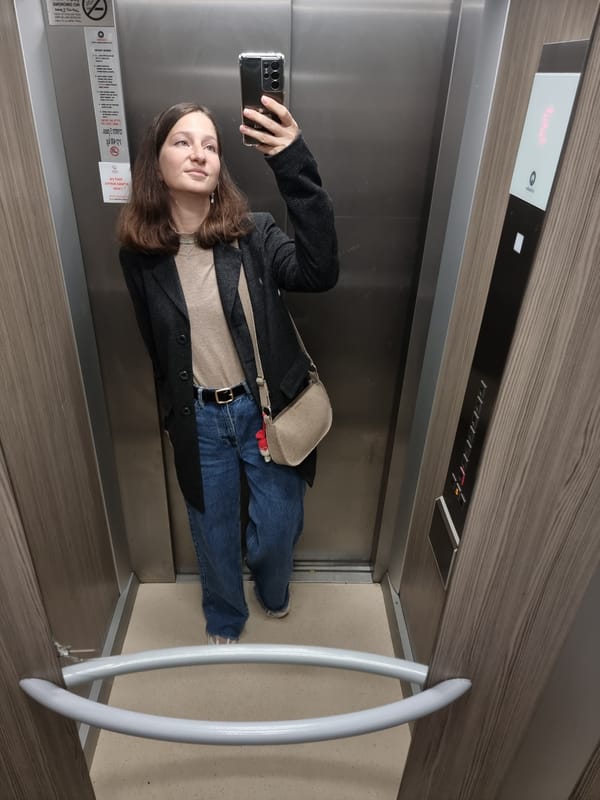 Guilty pleasures moments captured in Ramat Gan elevator, dessert