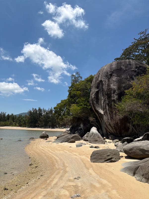 Clear skies and calm waters captured in Baan Harn bay