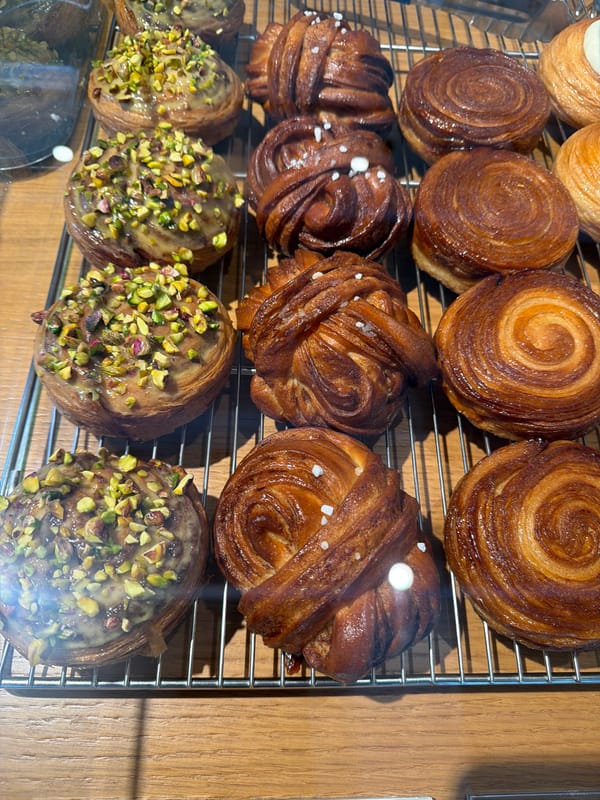 Belgrade scenes: modern cityscape and fresh bakery goods observed