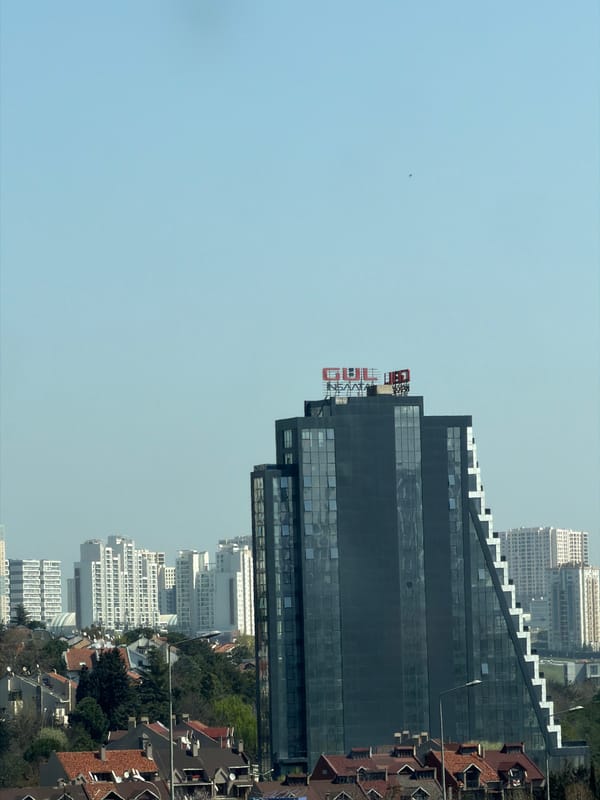 Istanbul suburbs observed during spring morning cityscape viewing