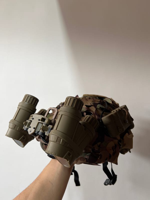 Military tactical gear photographed in 15-minute span