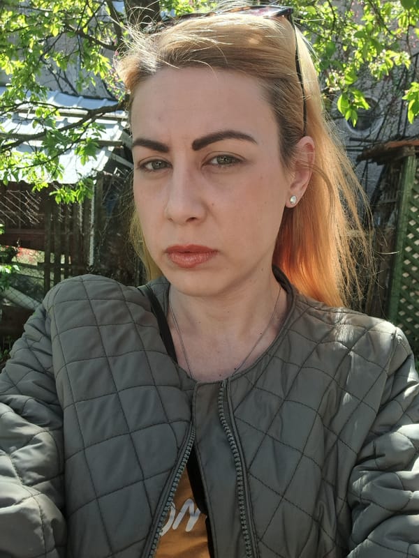 Woman photographed outdoors in Sevlievo, Bulgaria morning scene