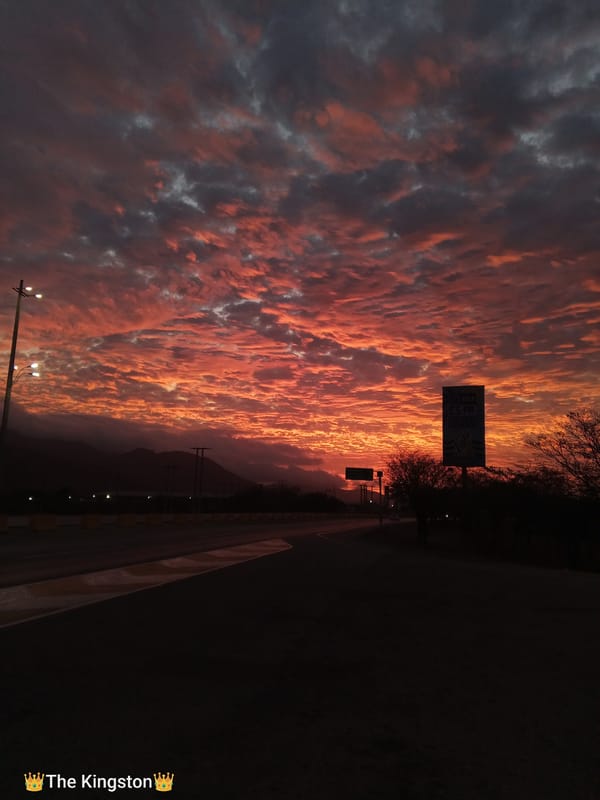 Dramatic twilight colors captured in El Dátil, Venezuela