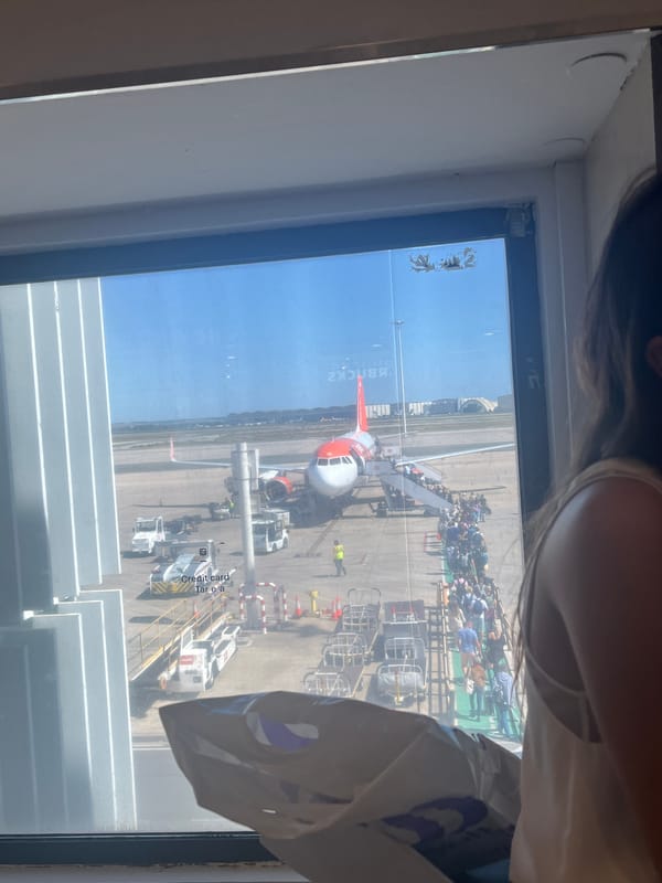 EasyJet passengers board flight at Seville Airport