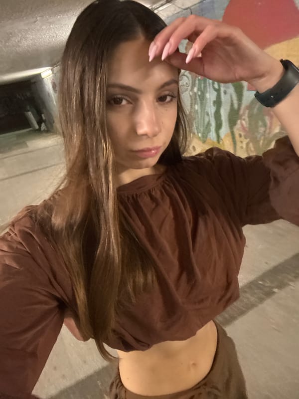 Casual selfie in Varna, Bulgaria, brown outfit