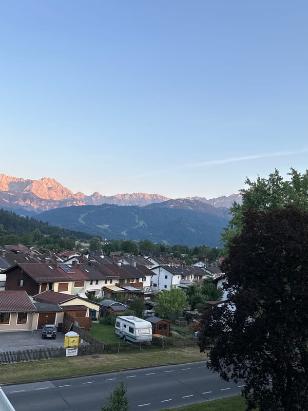 Afternoon into dusk around Garmisch-Partenkirchen and the Alps