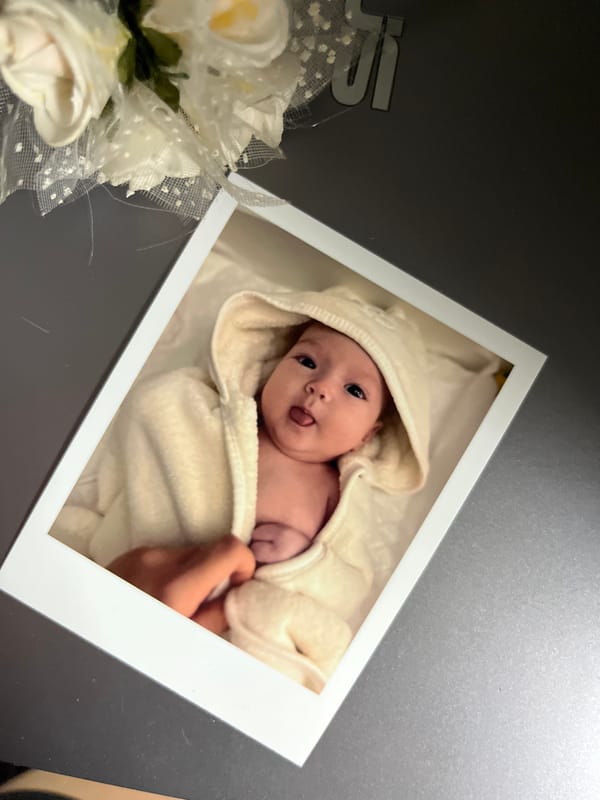 Baby Polaroid photograph documented in Shushary, Russia