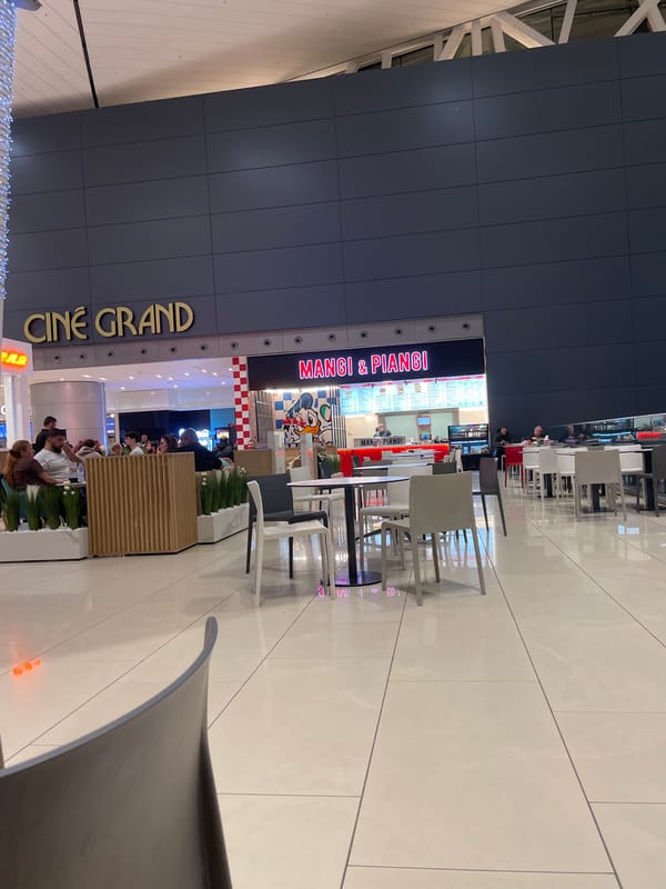 Evening shopping activities captured across Sofia retail locations