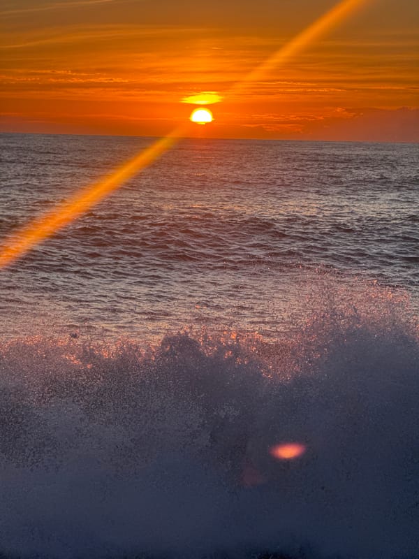 Sunset documented along Batumi's Black Sea coast from multiple perspectives