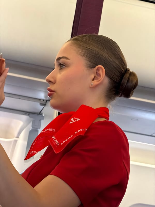 Ural Airlines employee spotted in Turkish city