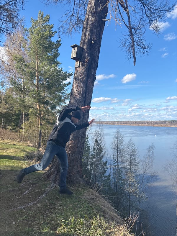Group enjoys spring day at Chernushka waterfront park