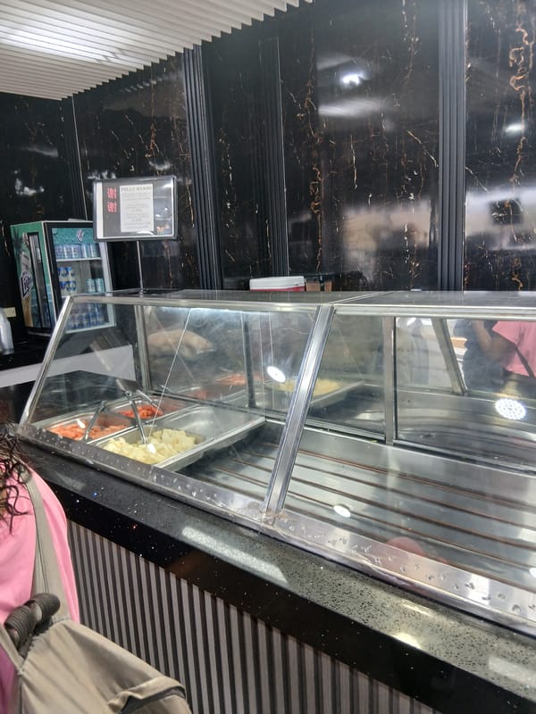 Food vendor interior documented in Juan Griego, Venezuela