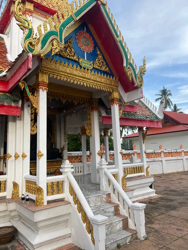Temple grounds and street scenes across Koh Phangan