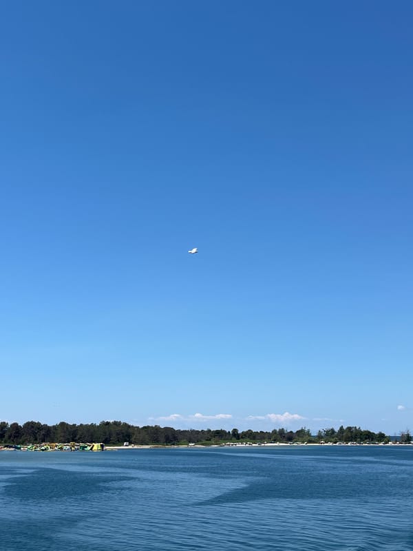 Ferry trip and seaside dining in Keramoti, Greece