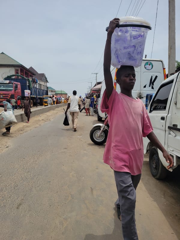 Daily street life unfolds in Suleja, Nigeria