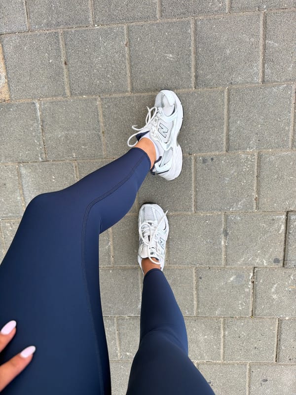 Early morning athletic wear spotted on Tel Aviv pavement