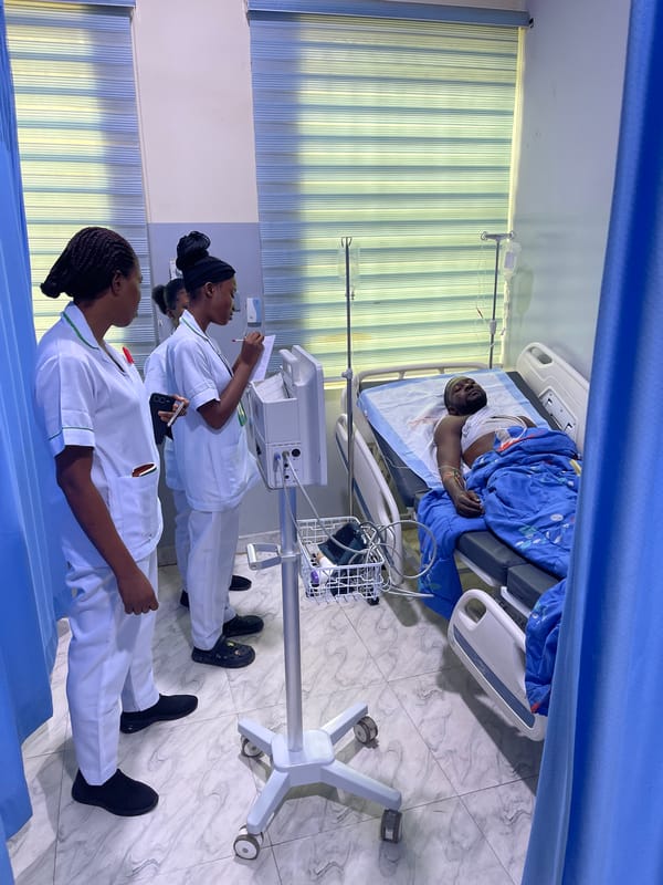 Patient receiving care at Abuja hospital, July 2026