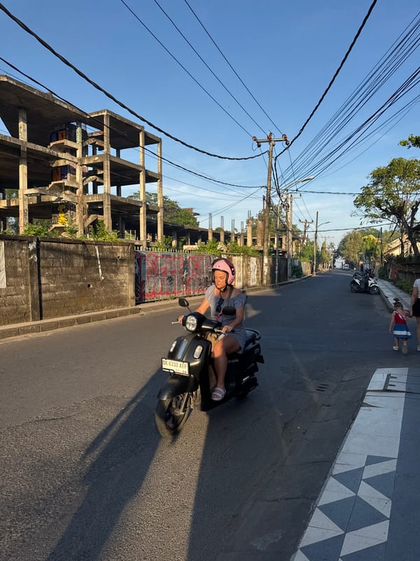 Sunny street life captured across Kuta, Indonesia resort district