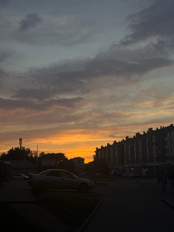 Street scene and coffee shop signage in Birobidzhan