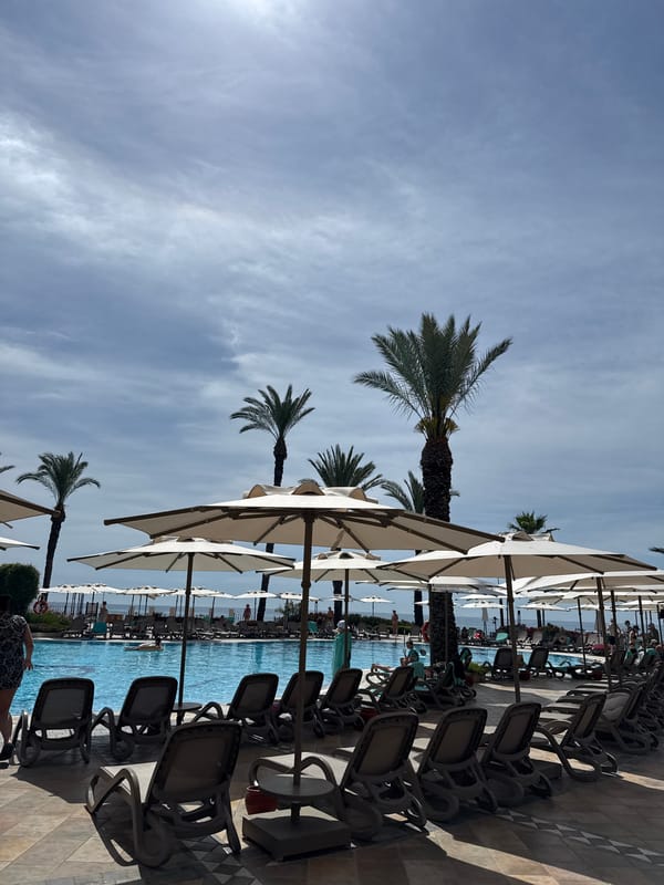 Resort morning routine documented in Kemer, Turkey