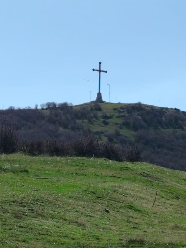 Rural Bulgarian countryside documented near Panagyurishte and Bata