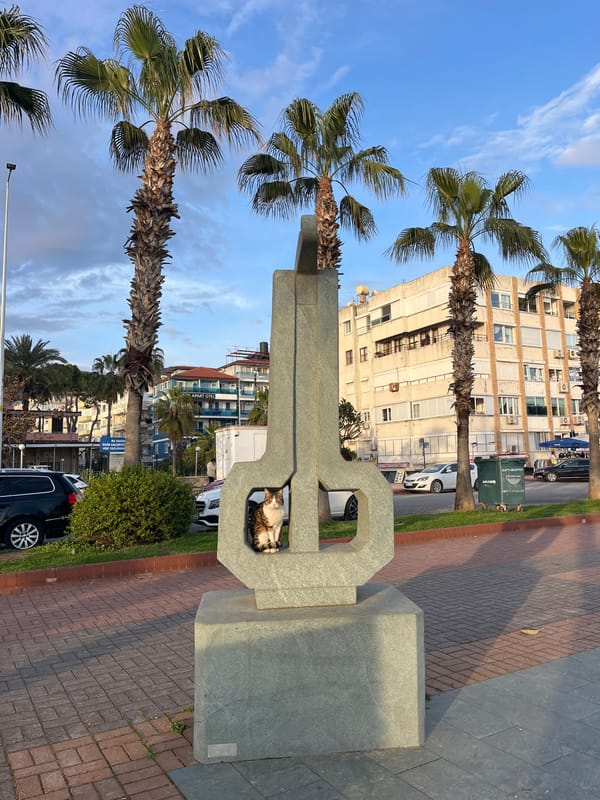 Afternoon beach life and public spaces documented in Alanya