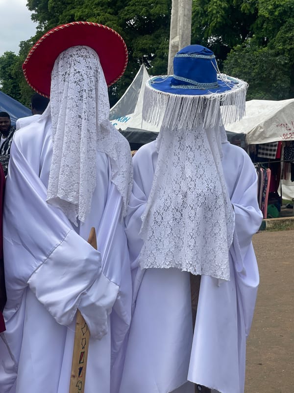 Lagos Musical Band plays at formal outdoor ceremony in Alagba