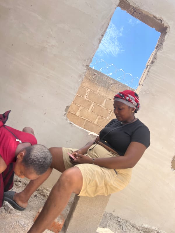 Unfinished building interior documented in Makurdi, Nigeria