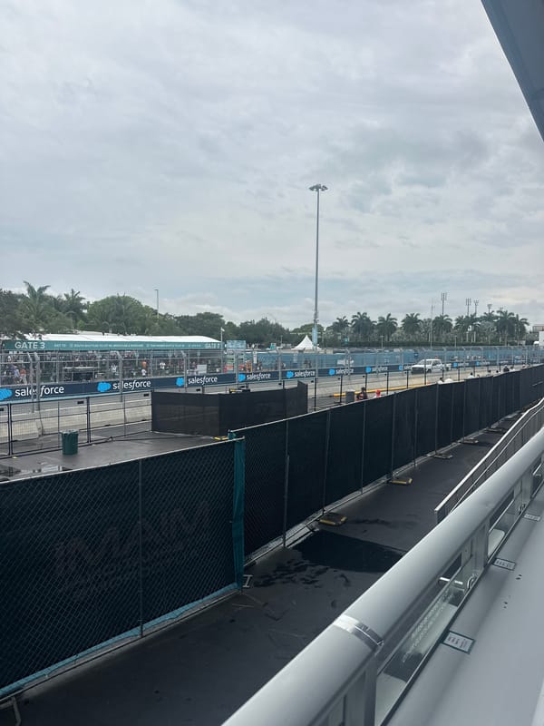 Pedestrian area documented at Miami International Autodrome