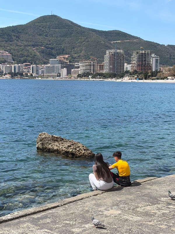 Spring morning scenes captured across Budva, Montenegro