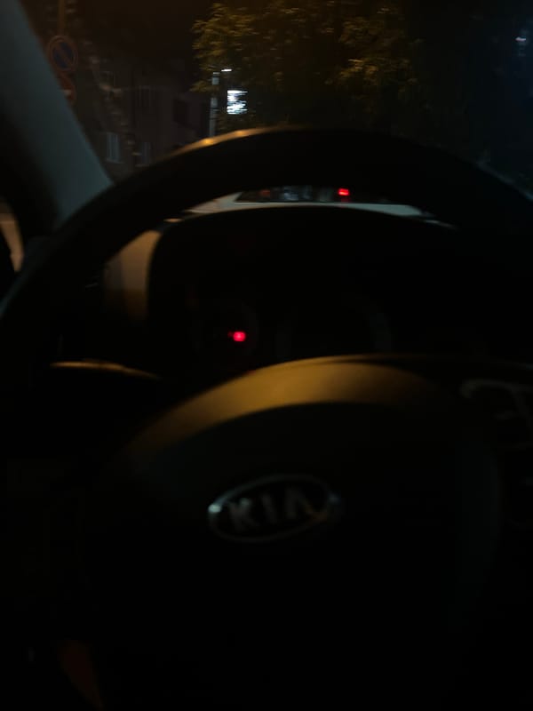 Nighttime drive documented through Blagoevgrad streets in Kia vehicle