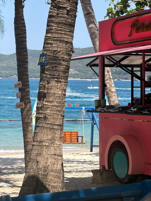 Morning beach scenes documented at Nam Nha Trang resort area