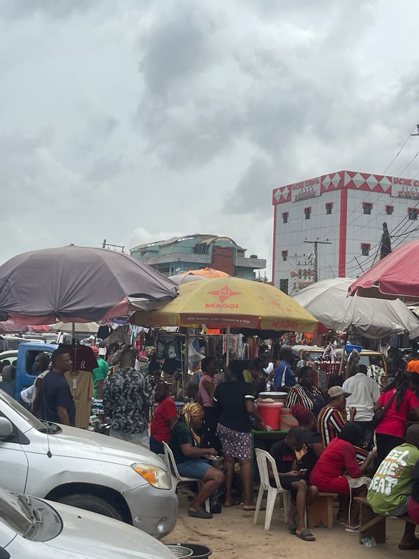 Nigerian markets buzz with morning commerce in Onitsha, Fegge